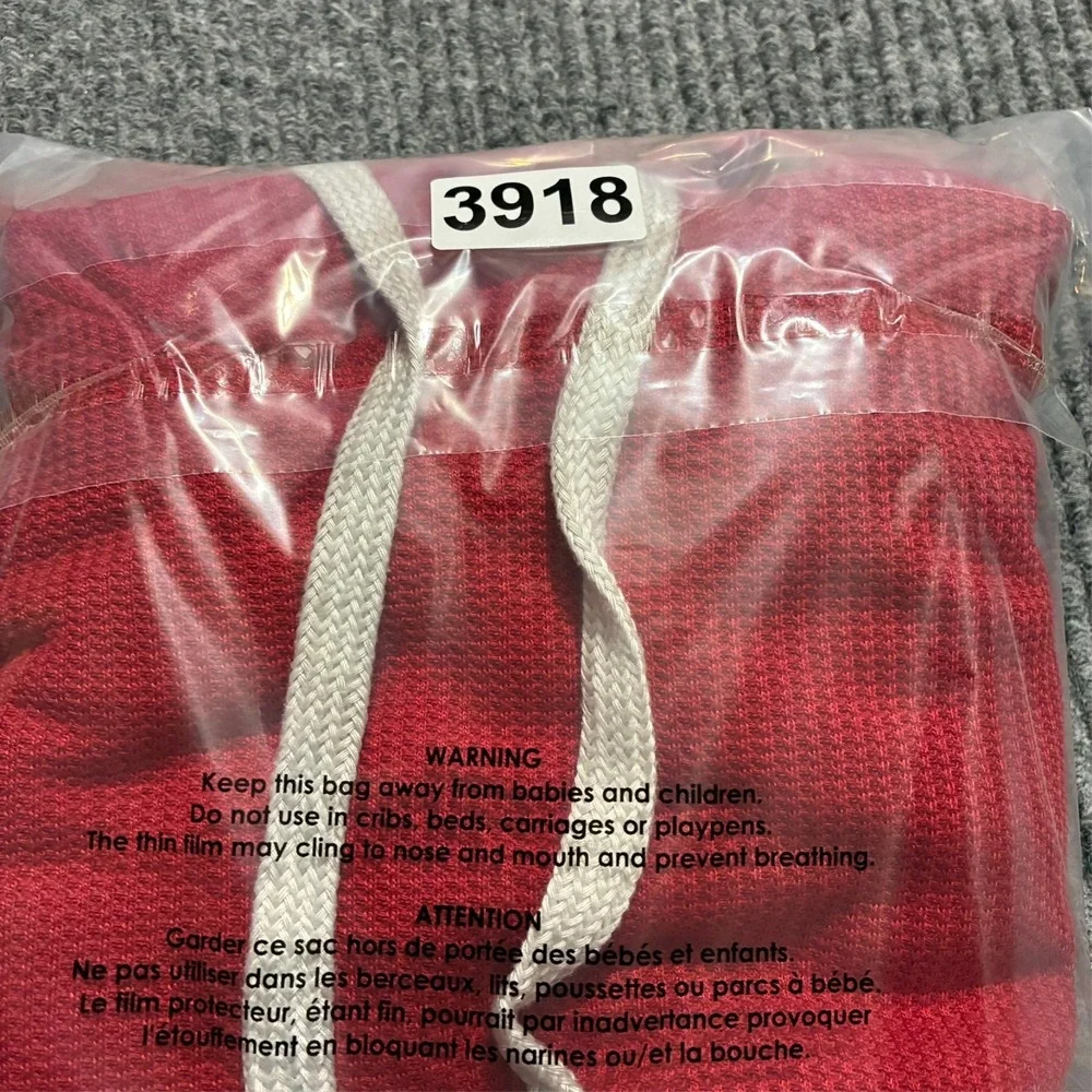 Company 81 Mens Pullover Size Small Red Knit Drawstring Hoodie Casual Streetwear
